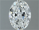 Natural Diamond 0.80 Carats, Oval with  Cut, F Color, VVS2 Clarity and Certified by GIA