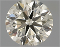 Natural Diamond 0.51 Carats, Round with Excellent Cut, L Color, SI2 Clarity and Certified by IGI