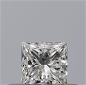 Natural Diamond 0.24 Carats, Princess with  Cut, F Color, VVS2 Clarity and Certified by GIA