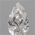 Natural Diamond 0.10 Carats, Pear with  Cut, D Color, VS1 Clarity and Certified by IGI