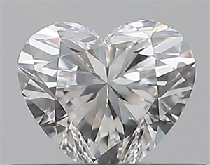 Picture of Natural Diamond 0.31 Carats, Heart with  Cut, F Color, VVS1 Clarity and Certified by GIA