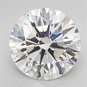 Picture of Lab Grown Diamond 3.51 Carats, Round with Ideal Cut, D Color, IF Clarity and Certified by IGI