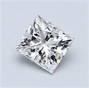 Diamante Natural 0.92 quilates, Princesa , Color E, claridad SI1 y certificado GIA