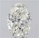 Diamante Natural 1.70 quilates, Ovalado , Color H, claridad VVS2 y certificado GIA