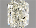 Natural Diamond 1.01 Carats, Radiant with  Cut, K Color, SI1 Clarity and Certified by GIA