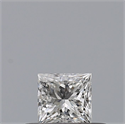Natural Diamond 0.23 Carats, Princess with  Cut, G Color, VVS1 Clarity and Certified by GIA