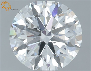 Picture of Lab Grown Diamond 1.01 Carats, Round with Ideal Cut, E Color, VVS1 Clarity and Certified by IGI