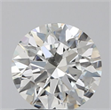 Natural Diamond 0.70 Carats, Round with Excellent Cut, J Color, SI1 Clarity and Certified by GIA