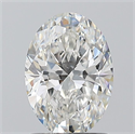 Natural Diamond 1.24 Carats, Oval with  Cut, G Color, SI1 Clarity and Certified by GIA