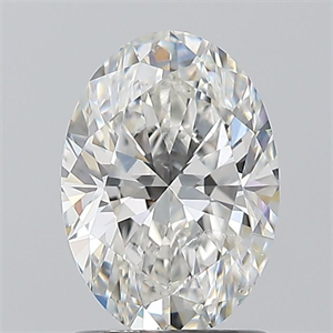 Picture of Natural Diamond 1.24 Carats, Oval with  Cut, G Color, SI1 Clarity and Certified by GIA