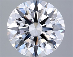 Picture of Lab Grown Diamond 3.05 Carats, Round with Ideal Cut, D Color, IF Clarity and Certified by IGI
