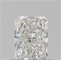 Natural Diamond 0.50 Carats, Radiant with  Cut, H Color, VVS1 Clarity and Certified by GIA