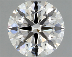Picture of Natural Diamond 0.44 Carats, Round with Excellent Cut, G Color, VVS2 Clarity and Certified by GIA