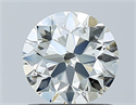 Natural Diamond 0.90 Carats, Round with Excellent Cut, K Color, VVS1 Clarity and Certified by GIA