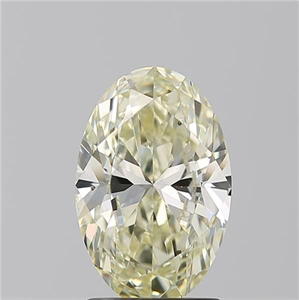 Picture of Natural Diamond 2.01 Carats, Oval with  Cut, L Color, VS2 Clarity and Certified by IGI