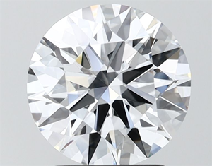 Picture of Lab Grown Diamond 2.37 Carats, Round with Ideal Cut, F Color, VVS2 Clarity and Certified by IGI
