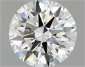 Lab Grown Diamond 1.10 Carats, Round with Excellent Cut, E Color, VVS2 Clarity and Certified by IGI