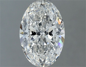 Picture of Natural Diamond 1.01 Carats, Oval with  Cut, G Color, SI2 Clarity and Certified by GIA