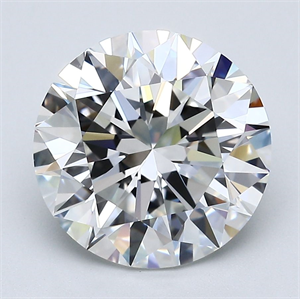 Picture of Natural Diamond 4.70 Carats, Round with Excellent Cut, F Color, VVS2 Clarity and Certified by GIA