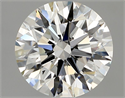 Natural Diamond 1.52 Carats, Round with Excellent Cut, H Color, VVS1 Clarity and Certified by GIA