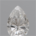 Natural Diamond 0.12 Carats, Pear with  Cut, D Color, VS1 Clarity and Certified by IGI