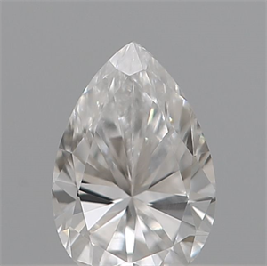 Picture of Natural Diamond 0.12 Carats, Pear with  Cut, D Color, VS1 Clarity and Certified by IGI