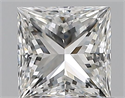 Natural Diamond 0.70 Carats, Princess with  Cut, G Color, IF Clarity and Certified by GIA