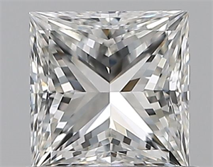Picture of Natural Diamond 0.70 Carats, Princess with  Cut, G Color, IF Clarity and Certified by GIA