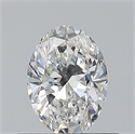 Natural Diamond 0.50 Carats, Oval with  Cut, F Color, VS1 Clarity and Certified by GIA