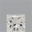 Natural Diamond 0.40 Carats, Princess with  Cut, J Color, SI2 Clarity and Certified by GIA