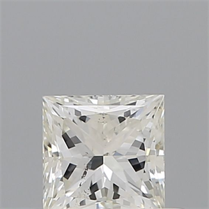 Picture of Natural Diamond 0.40 Carats, Princess with  Cut, J Color, SI2 Clarity and Certified by GIA