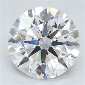 Picture of Lab Grown Diamond 2.72 Carats, Round with Ideal Cut, D Color, VVS1 Clarity and Certified by IGI