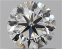 Natural Diamond 0.50 Carats, Round with Very Good Cut, D Color, VS1 Clarity and Certified by GIA
