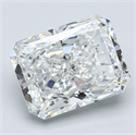 Natural Diamond 4.03 Carats, Radiant with  Cut, G Color, VVS2 Clarity and Certified by GIA