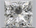 Diamante Natural 0.63 quilates, Princesa , Color I, claridad VVS1 y certificado GIA