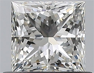 Foto Diamante Natural 0.63 quilates, Princesa , Color I, claridad VVS1 y certificado GIA de