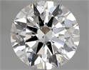 Natural Diamond 1.02 Carats, Round with Excellent Cut, F Color, SI2 Clarity and Certified by GIA