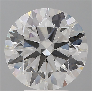Picture of Lab Grown Diamond 4.57 Carats, Round with Ideal Cut, F Color, VVS2 Clarity and Certified by IGI