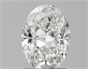 Natural Diamond 1.52 Carats, Oval with  Cut, H Color, SI1 Clarity and Certified by GIA