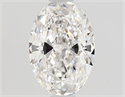 Natural Diamond 0.70 Carats, Oval with  Cut, F Color, VVS1 Clarity and Certified by GIA