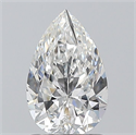 Natural Diamond 1.02 Carats, Pear with  Cut, F Color, SI1 Clarity and Certified by GIA