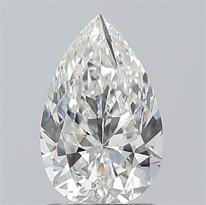 Picture of Natural Diamond 1.02 Carats, Pear with  Cut, F Color, SI1 Clarity and Certified by GIA