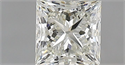 Natural Diamond 0.71 Carats, Princess with  Cut, K Color, VVS2 Clarity and Certified by GIA