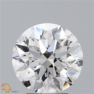 Picture of Lab Grown Diamond 2.80 Carats, Round with Excellent Cut, F Color, VS2 Clarity and Certified by IGI