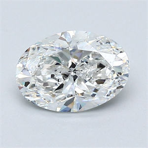 Picture of Natural Diamond 1.00 Carats, Oval with  Cut, F Color, VVS2 Clarity and Certified by GIA