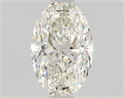 Natural Diamond 0.71 Carats, Oval with  Cut, J Color, VS2 Clarity and Certified by GIA
