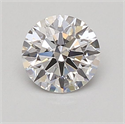 Lab Grown Diamond 0.88 Carats, Round with Ideal Cut, D Color, VS1 Clarity and Certified by IGI