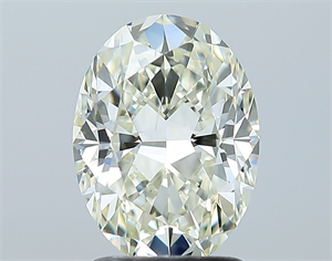Picture of Natural Diamond 2.01 Carats, Oval with  Cut, L Color, SI2 Clarity and Certified by GIA