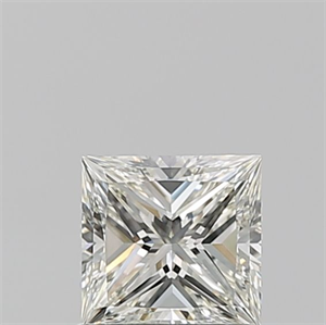 Picture of Natural Diamond 0.85 Carats, Princess with  Cut, I Color, IF Clarity and Certified by GIA