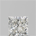Natural Diamond 0.77 Carats, Princess with  Cut, J Color, VVS1 Clarity and Certified by GIA